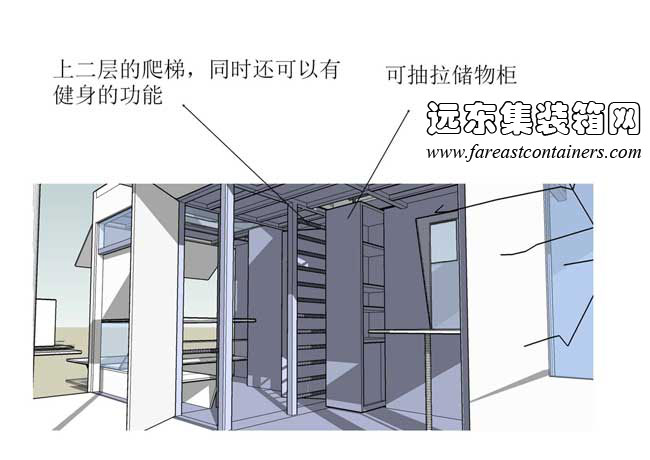 可變形的移動住所,集裝箱活動房,住人集裝箱房屋,二手集裝箱貨柜