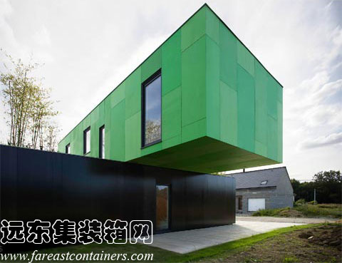 Cross Shape Container Home,集裝箱活動房,集裝箱房屋,集裝箱建筑,集裝箱住宅,住人集裝箱