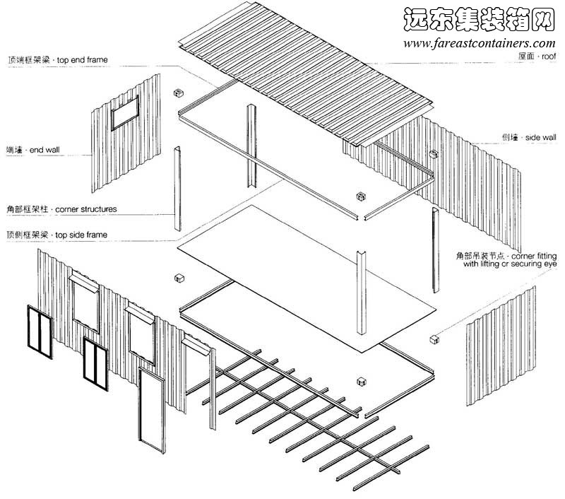 集裝箱組件,集裝箱建筑,集裝箱房屋,集裝箱住宅,集裝箱活動(dòng)房,住人集裝箱