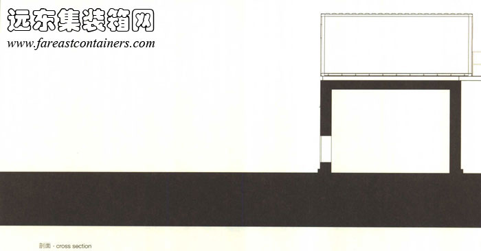 剖面,集裝箱建筑設計圖,集裝箱房屋,集裝箱住宅,集裝箱活動房,住人集裝箱