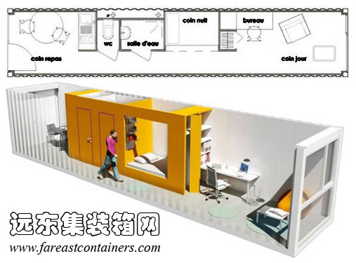 集裝箱學(xué)生宿舍方案（端入式）,集裝箱房屋,集裝箱活動(dòng)房,住人集裝箱,集裝箱住宅,集裝箱建筑