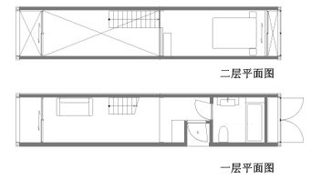 日本橫濱集裝箱海濱公寓平面設計圖,集裝箱房屋,集裝箱活動房,住人集裝箱,集裝箱住宅,集裝箱建筑