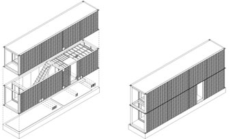 日本橫濱集裝箱海濱公寓立體設計構造圖,集裝箱房屋,集裝箱活動房,住人集裝箱,集裝箱住宅,集裝箱建筑