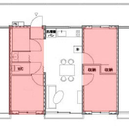 女川應急住宅戶型平面圖三單元套間,集裝箱房屋,集裝箱活動房,住人集裝箱,集裝箱住宅,集裝箱建筑