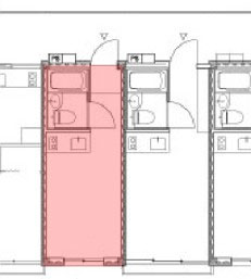 女川應急住宅戶型平面圖單單元套間,集裝箱房屋,集裝箱活動房,住人集裝箱,集裝箱住宅,集裝箱建筑