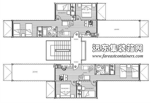 Proyecto 集裝箱住宅平面設(shè)計(jì)圖,集裝箱房屋,集裝箱活動(dòng)房,住人集裝箱,集裝箱建筑