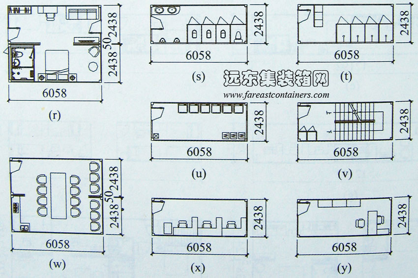 集裝箱房屋基本模塊示例圖