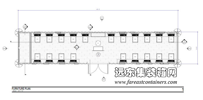 Librii集裝箱圖書館內部設備布置圖